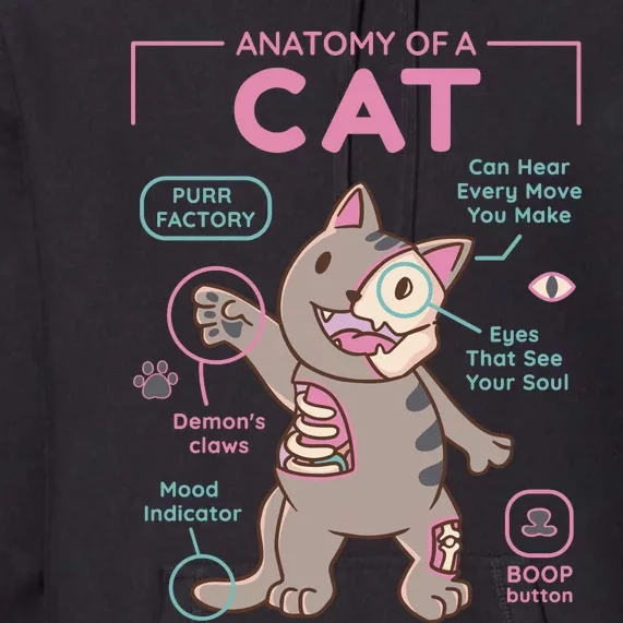 Anatomy Of A Cat Premium Hoodie