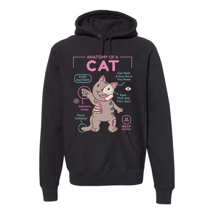 Anatomy Of A Cat Premium Hoodie