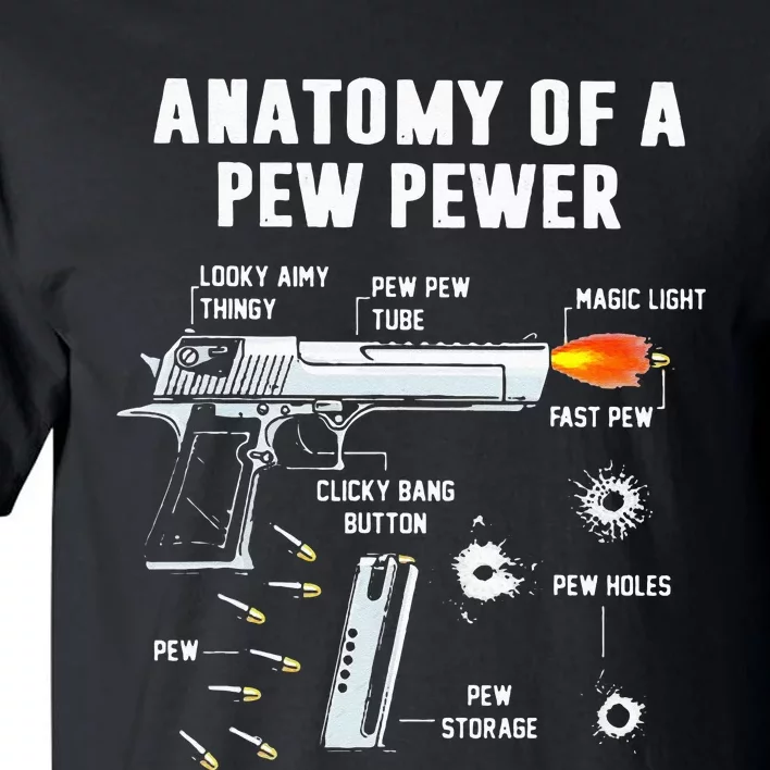 Anatomy Of A Pew Pewer Tall T-Shirt