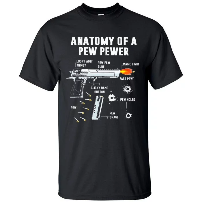 Anatomy Of A Pew Pewer Tall T-Shirt