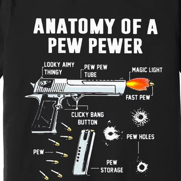 Anatomy Of A Pew Pewer Premium T-Shirt