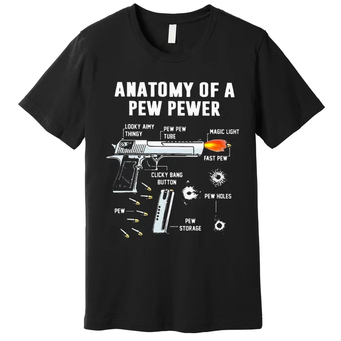 Anatomy Of A Pew Pewer Premium T-Shirt