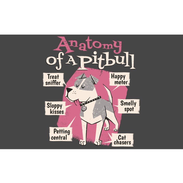 Anatomy Of A Pitbull Cute Gift Bumper Sticker