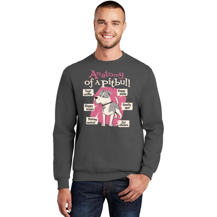 Anatomy Of A Pitbull Cute Gift Tall Sweatshirt