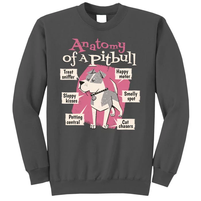 Anatomy Of A Pitbull Cute Gift Tall Sweatshirt