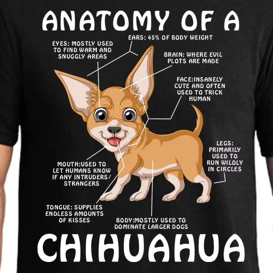 Anatomy Of A Chihuahua Pajama Set