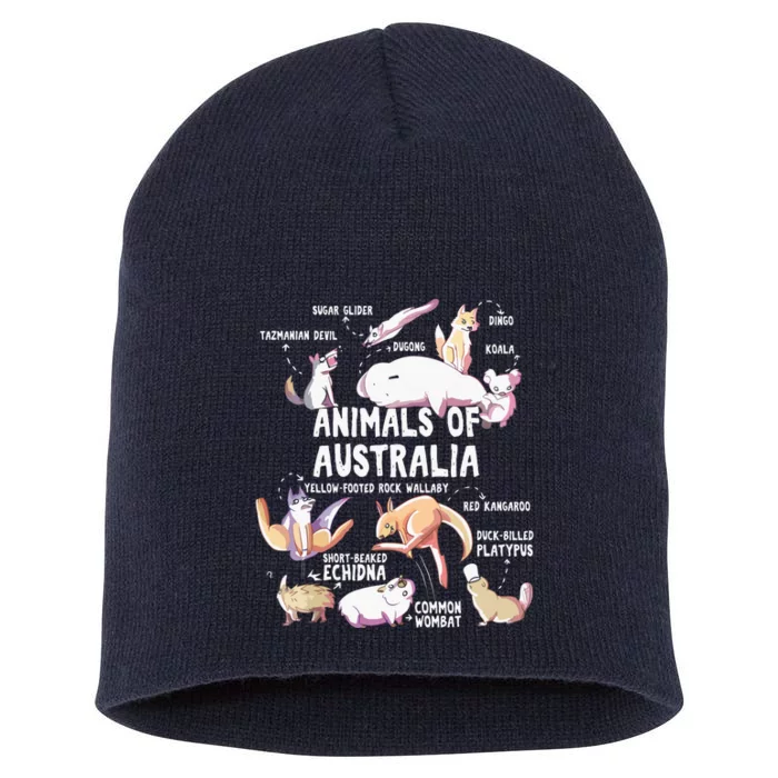 Animals Of Australia Australian Animal Educational Gift Cute Short Acrylic Beanie