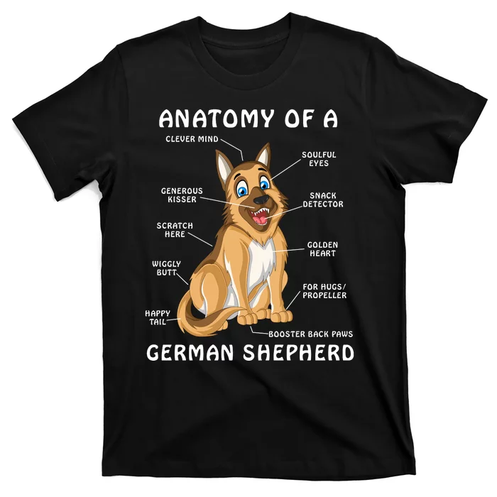 Anatomy Of A German Shepherd T-Shirt