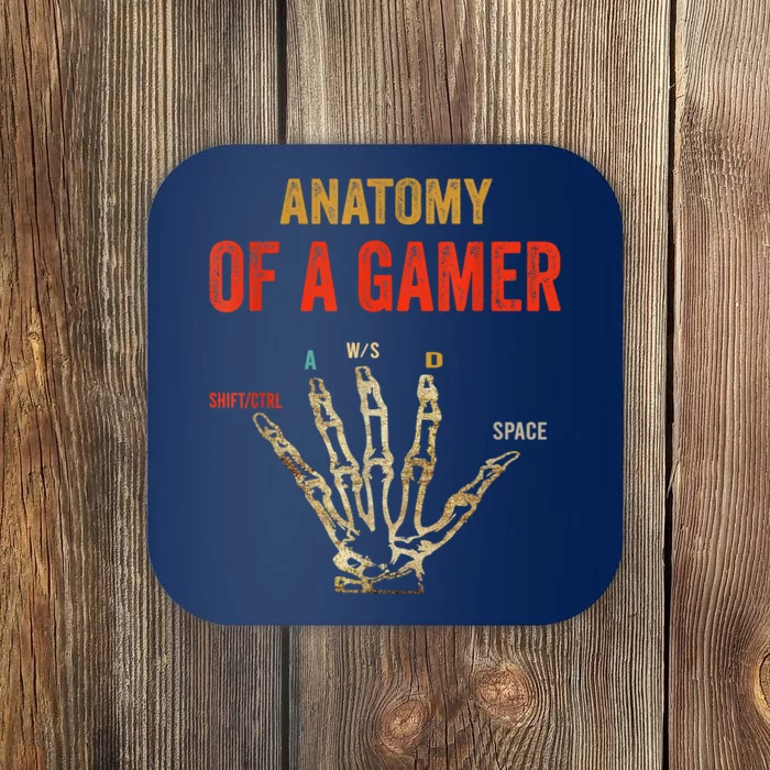 Anatomy Of A Gamer Gaming Gifts Coaster