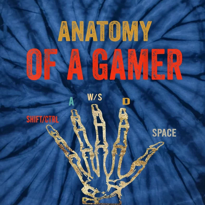 Anatomy Of A Gamer Gaming Gifts Tie-Dye T-Shirt