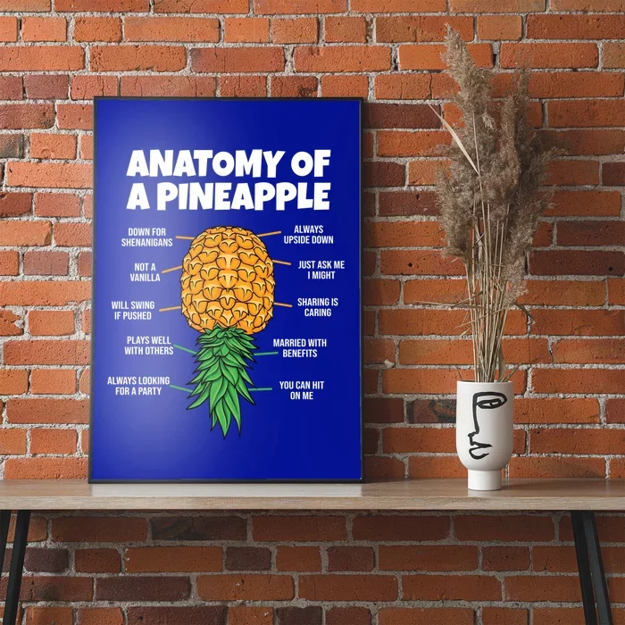 Anatomy Of A Pineapple Swinger Funny Upside Down Pineapple Great T Poster Teeshirtpalace 1287