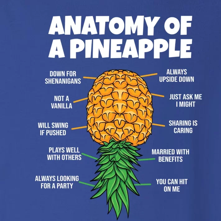 Anatomy Of A Pineapple Swinger Funny Upside Down Pineapple Great Gift Toddler Long Sleeve Shirt