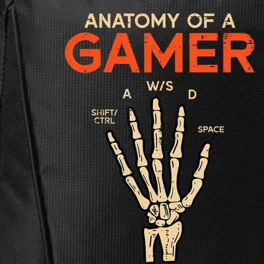 Anatomy Of A Gamer Skeleton Hand Funny City Backpack