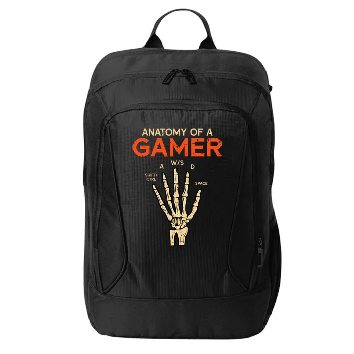 Anatomy Of A Gamer Skeleton Hand Funny City Backpack