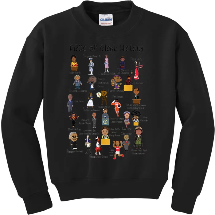 ABCs of Black History Month Original BHM Kids Sweatshirt