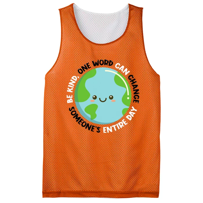 AntiBully Orange Be Kind Unity Day AntiBullying Mesh Reversible Basketball Jersey Tank