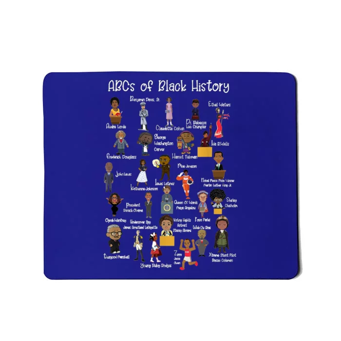 Abcs Of Black History Month Meaningful Gift Original Black History Cool Gift Mousepad