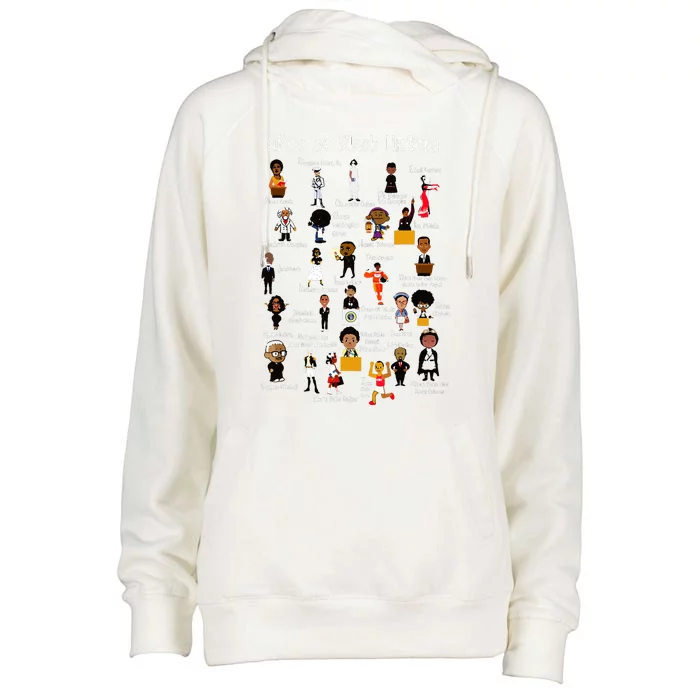 Abcs Of Black History Month Original Juneteenth Womens Funnel Neck Pullover Hood