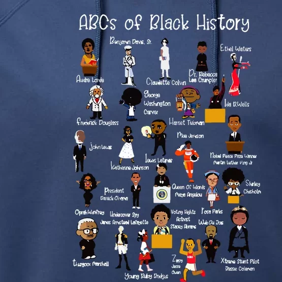 Abcs Of Black History Month Original Juneteenth Performance Fleece Hoodie