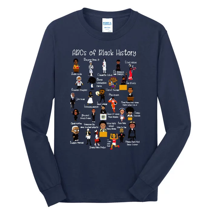 Abcs Of Black History Month Original Juneteenth Tall Long Sleeve T-Shirt