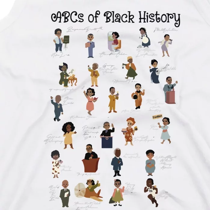 ABCs Of Black History Month Pride African American Teacher Tank Top