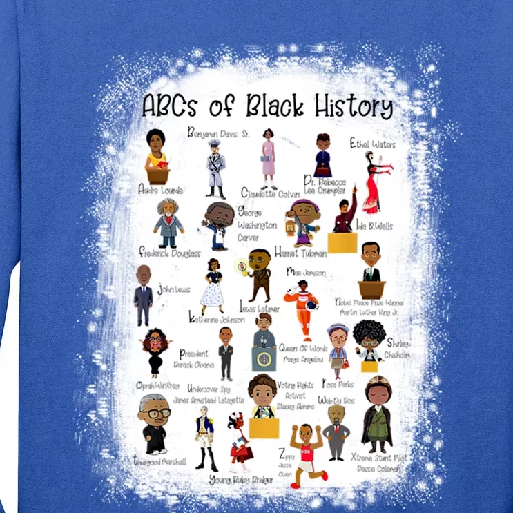 Abcs Of Black History Month Pride Teacher Gift Tall Long Sleeve T-Shirt