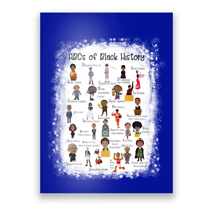 Abcs Of Black History Month Pride Teacher Gift Poster