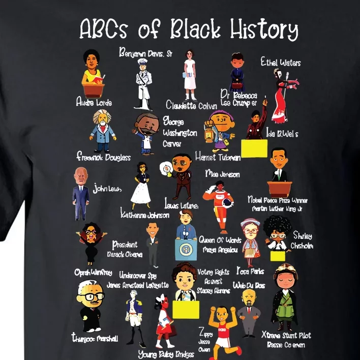 Abcs Of Black History Month Shirts Original Juneteenth Tall T-Shirt