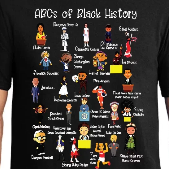 Abcs Of Black History Month Shirts Original Juneteenth Pajama Set