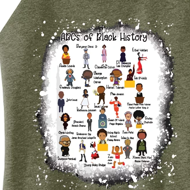 ABCs Of Black History Month Teacher African American Pride Women’s Perfect Tri Rocker Tank