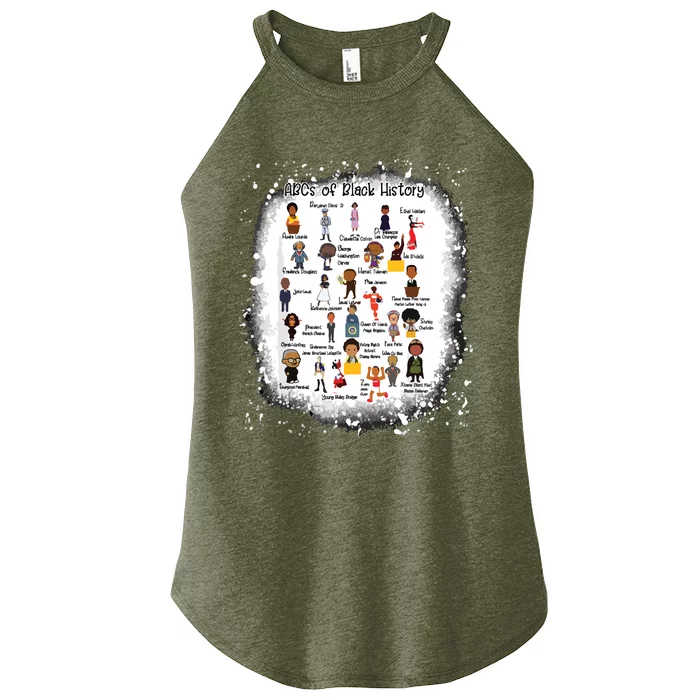 ABCs Of Black History Month Teacher African American Pride Women’s Perfect Tri Rocker Tank