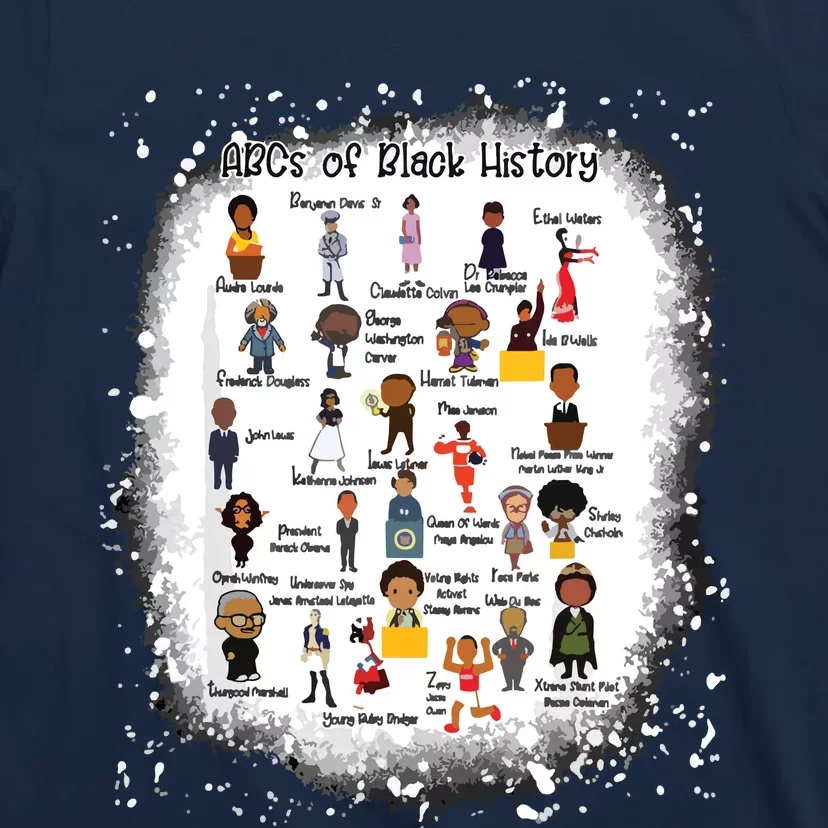 ABCs Of Black History Month Teacher African American Pride T-Shirt