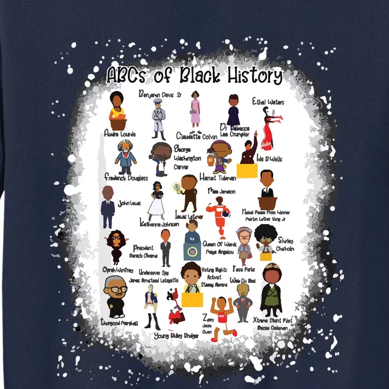 ABCs Of Black History Month Teacher African American Pride Tall Sweatshirt