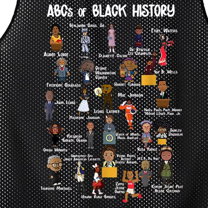 ABCs Of Black History Mesh Reversible Basketball Jersey Tank