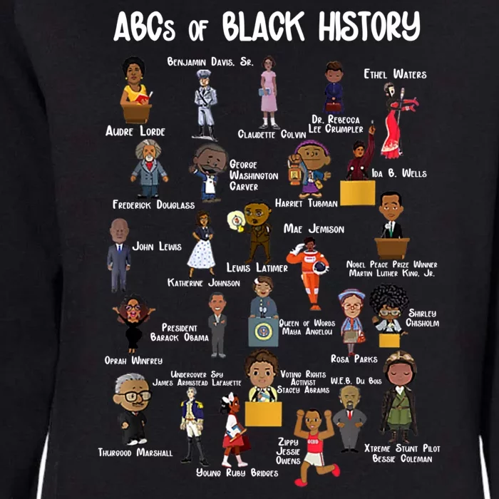 ABCs Of Black History Womens California Wash Sweatshirt