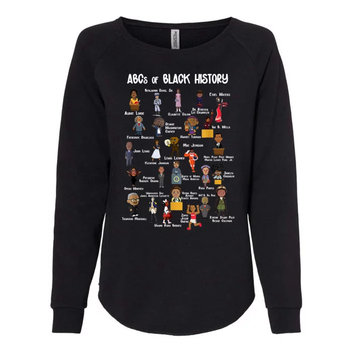 ABCs Of Black History Womens California Wash Sweatshirt