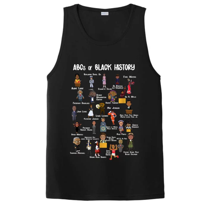 ABCs Of Black History Performance Tank