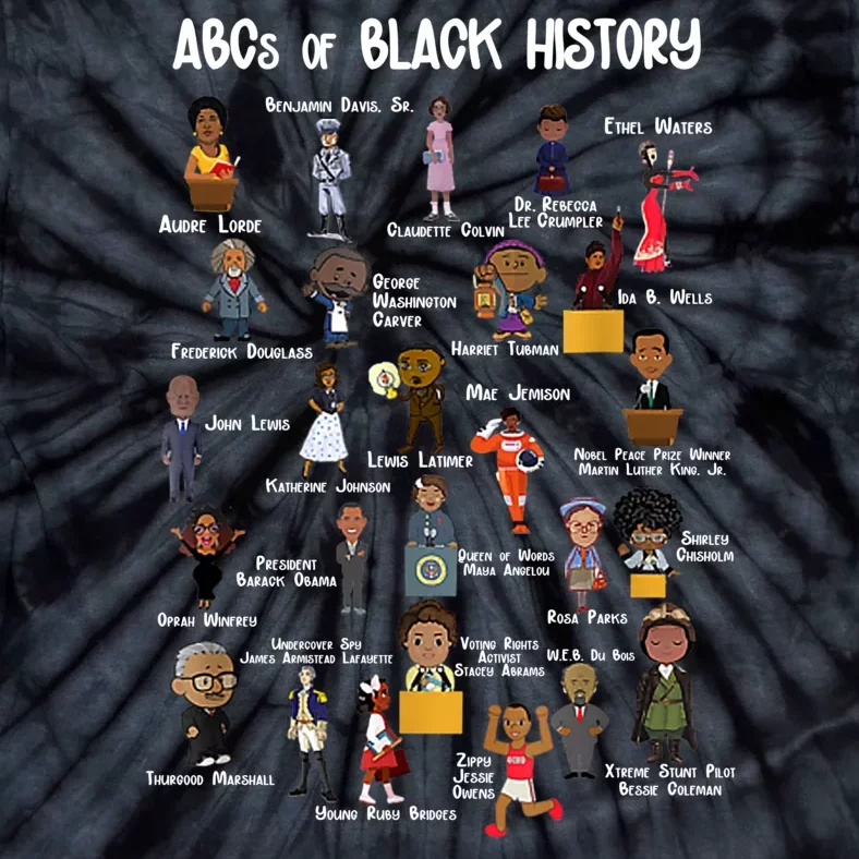 ABCs Of Black History Tie-Dye T-Shirt