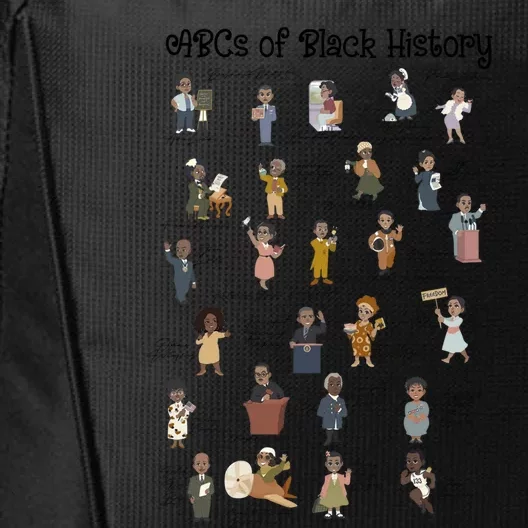 Abcs Of Black History Month Pride African American Teacher Funny Gift City Backpack