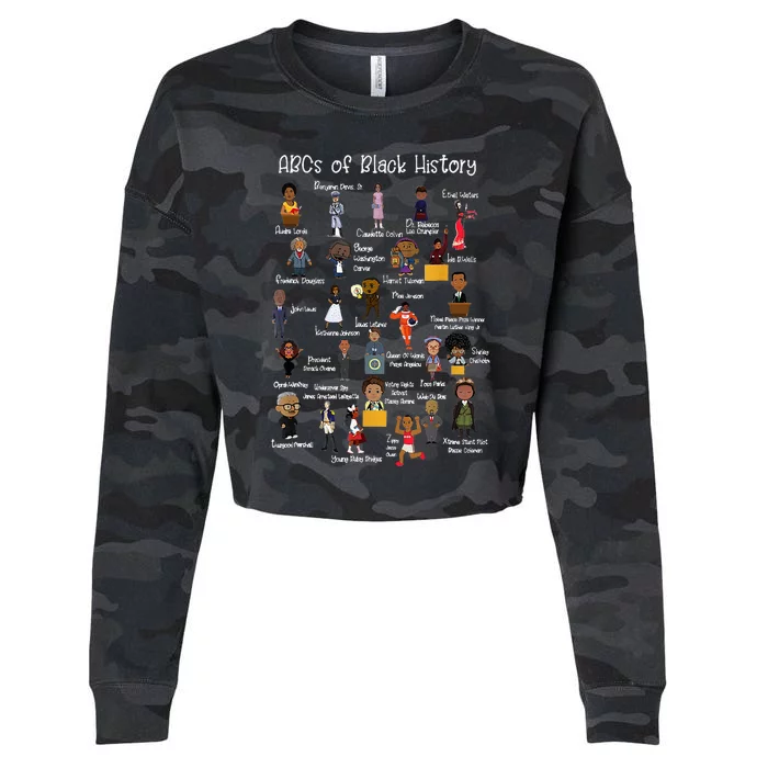 ABCs of Black History Month Original Juneteenth Cropped Pullover Crew