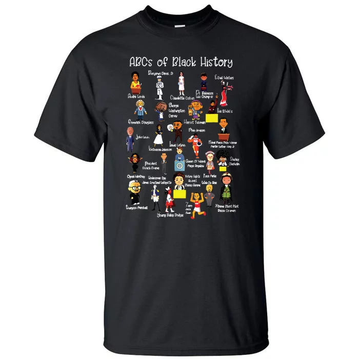 Abcs Of Black History Month Shirts Original Juneteenth Tall T-Shirt