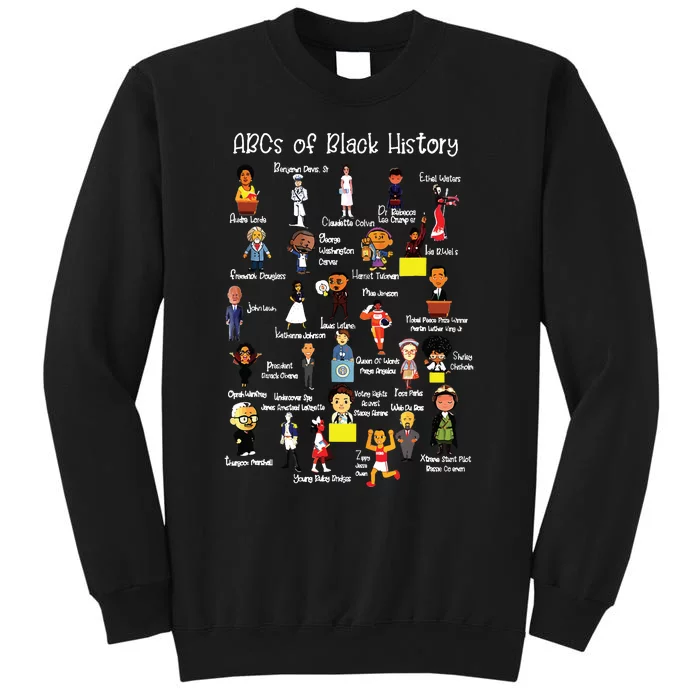 Abcs Of Black History Month Shirts Original Juneteenth Tall Sweatshirt