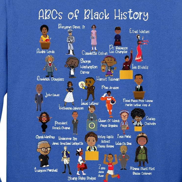 ABCs of Black History Month Original Juneteenth Tall Long Sleeve T-Shirt