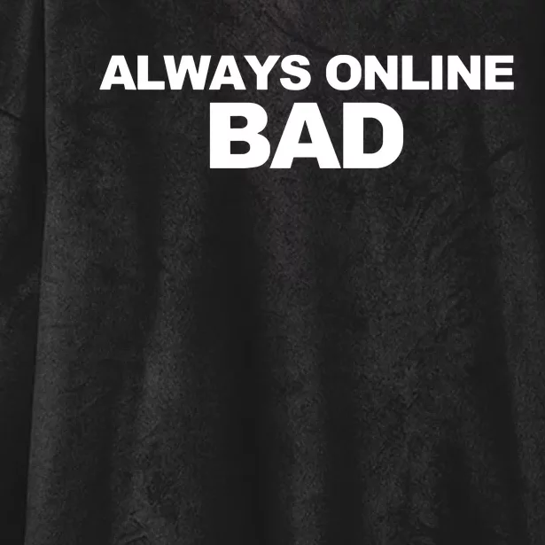 Always Online Bad Hooded Wearable Blanket