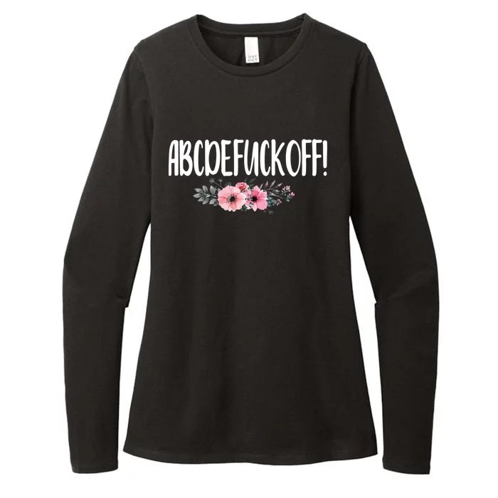 Abcdefuckoff Offensive Bitchy Quote Saying Gift Cute Gift Womens CVC Long Sleeve Shirt