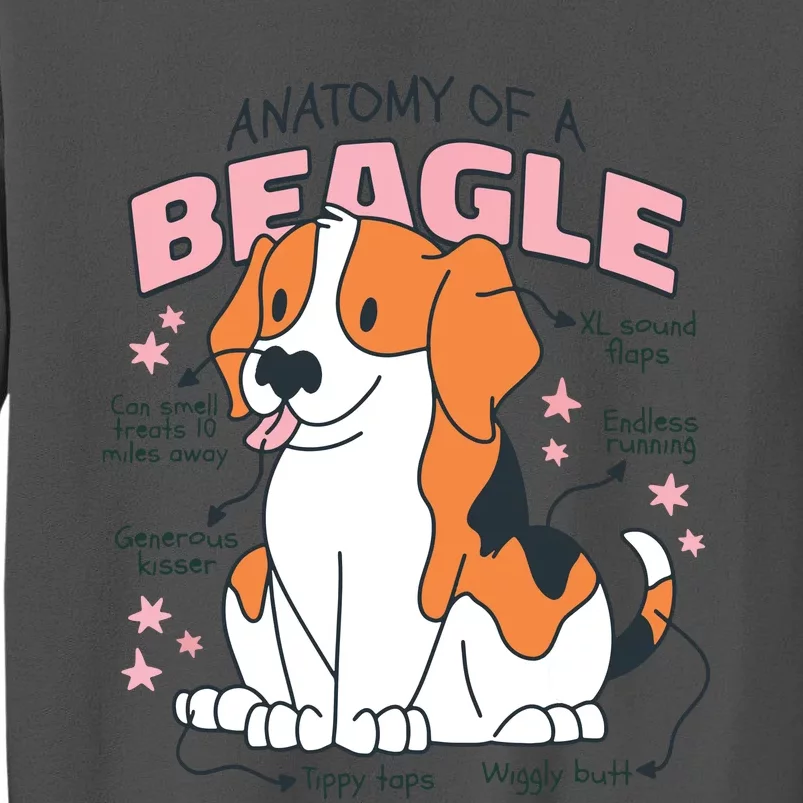 Anatomy Of Beagle Lovers Cool Mom Dog Pet Tall Sweatshirt