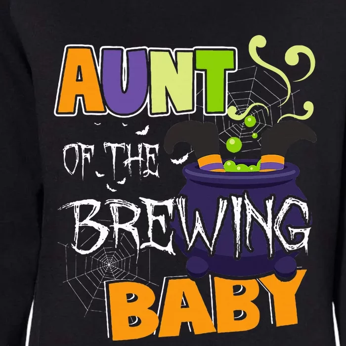 Aunt Of Brewing Baby Halloween Theme Baby Womens California Wash Sweatshirt