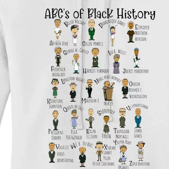 Abcs Of Black History Month Pride For Women Teacher Gift Women's Pullover Hoodie