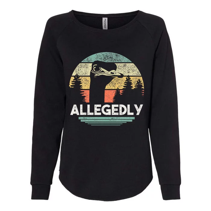 Allegedly Ostrich Bird Lover Womens California Wash Sweatshirt