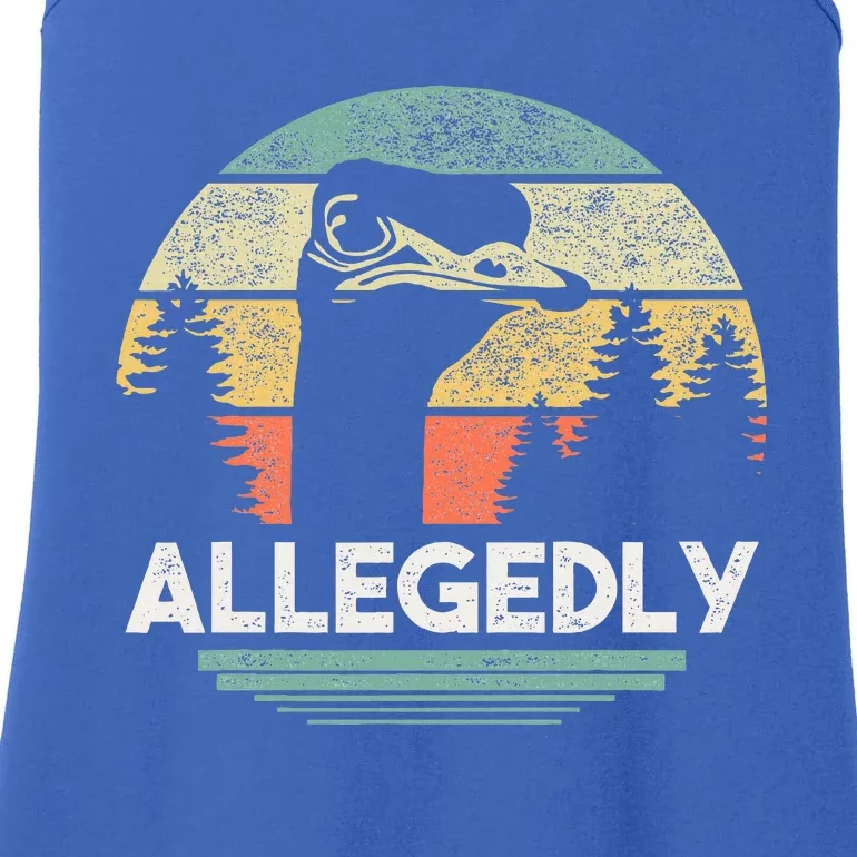 Allegedly Ostrich Bird Lover Ladies Essential Tank